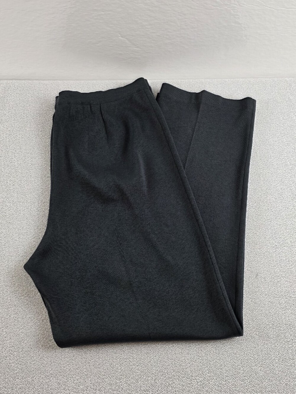 Vintage Ming Wang Minimalist Classic Knit Pants Trousers Dark Grey Women's Lg